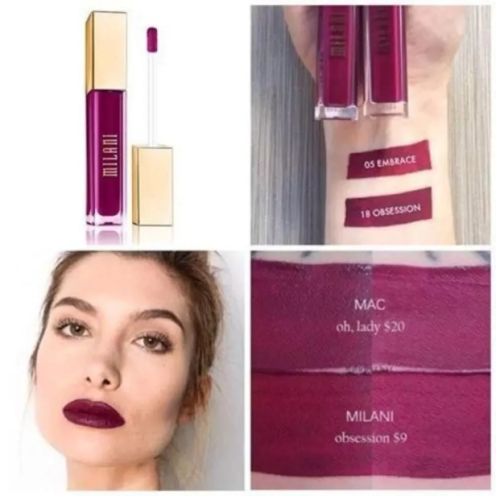 Milani Amore Matte Lip Creme 18 OBSESSION, deep cool toned berry NEW SEALED